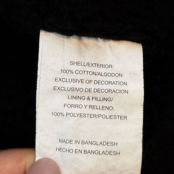 Wrangler Workwear Fur Lined Canvas Work Jacket Men’s 2X 50-52 Black Outerwear - Picture 13 of 16